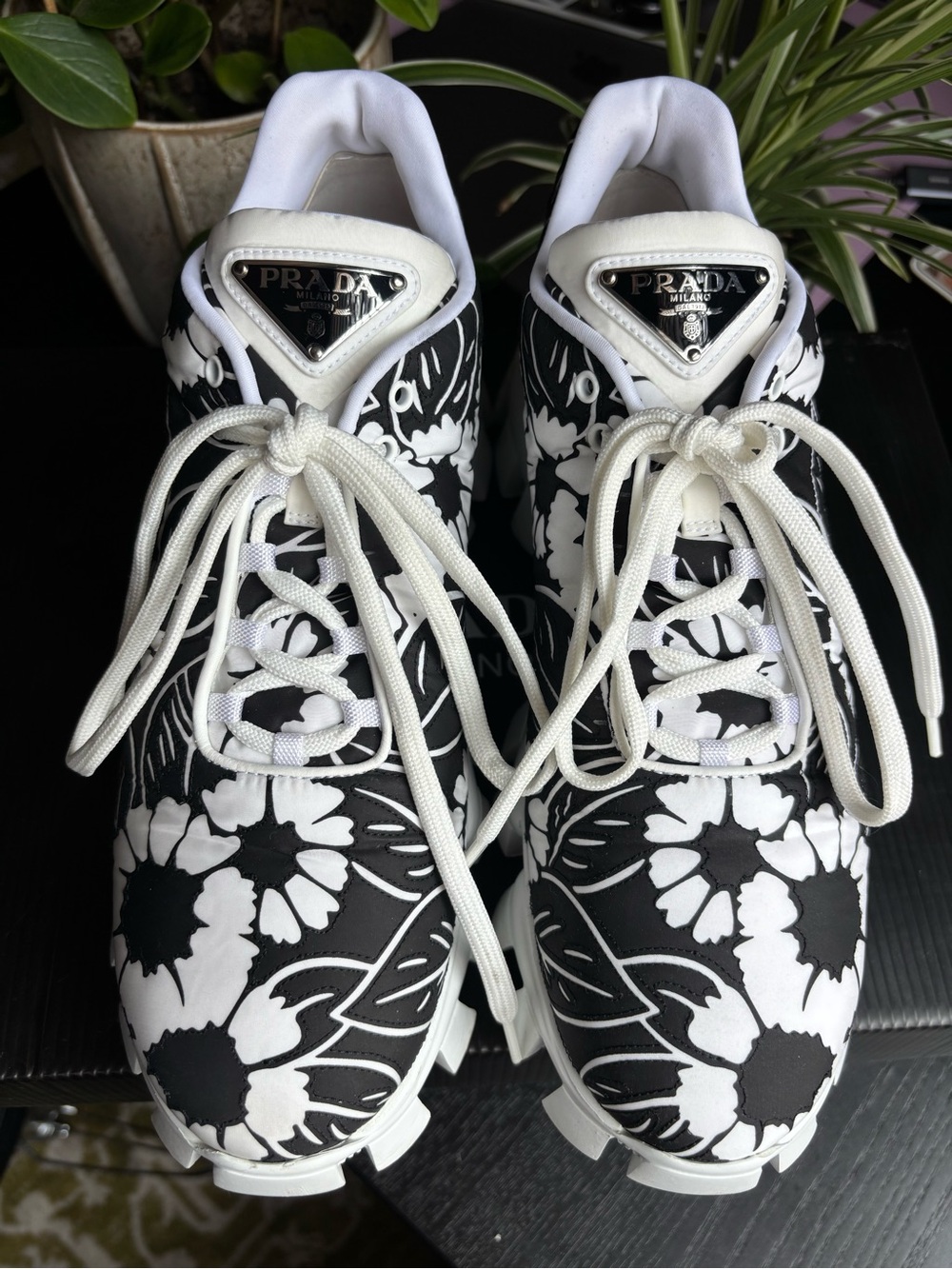 Authentic Prada NY Piuma ST. Fiori Floral Sneakers – Size EU 40